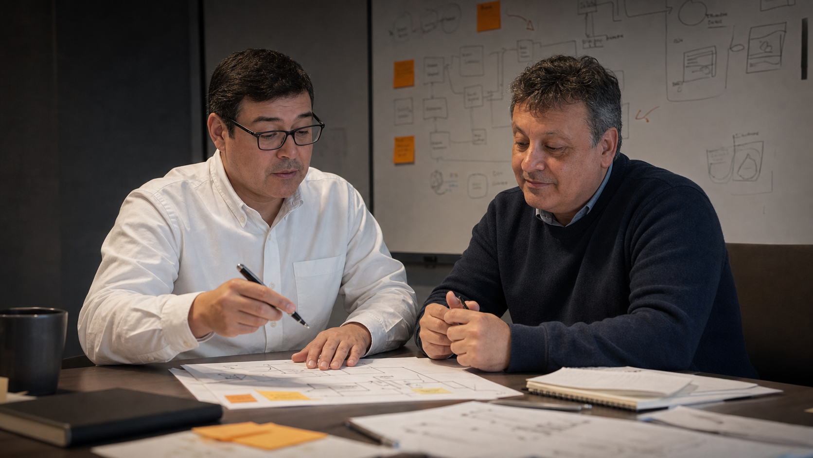 Equipo de RESOLVED analizando procesos de negocio en una reunión de trabajo